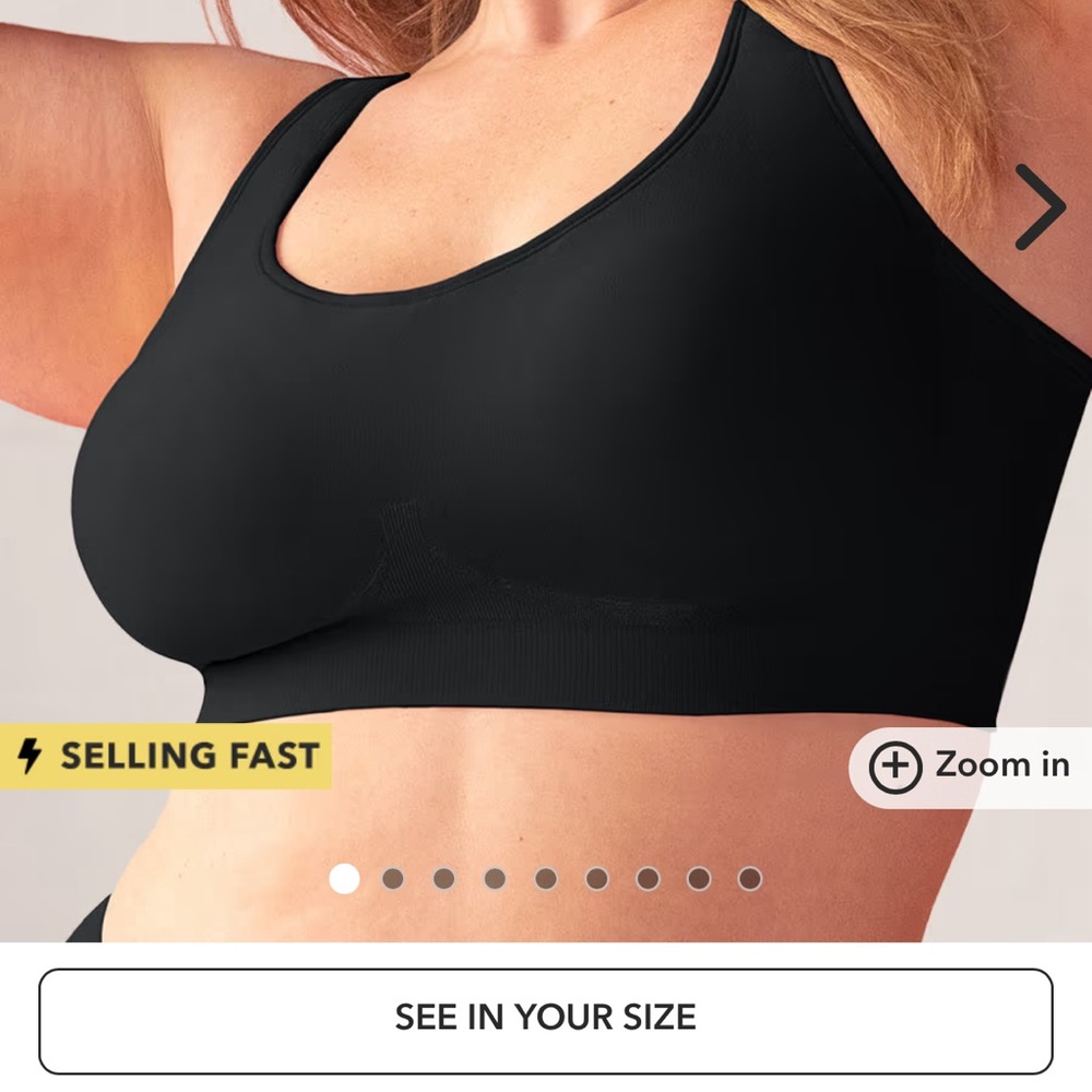Shapermint Black Seamless Comfort Bra